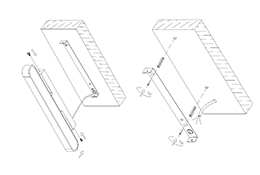 Indoor up and down LED wall surface mount linear lamp LED-13E