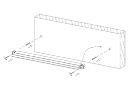 Indoor  LED wall surface mount linear lamp LED-PJ003