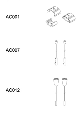 Indoor down light LED suspension/surface mount linear lamp LED-034