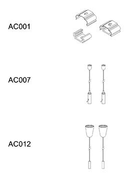 Indoor down light LED suspension/surface mount linear lamp LED-028