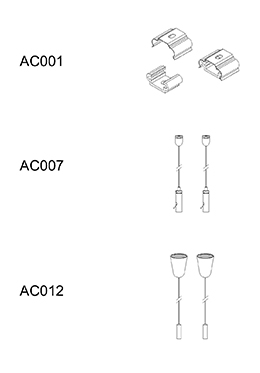 Indoor down light LED suspension/surface mount linear lamp LED-045