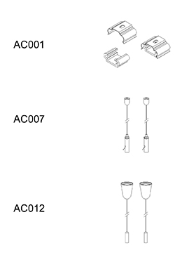 Indoor down light LED suspension/surface mount linear lamp LED-040A