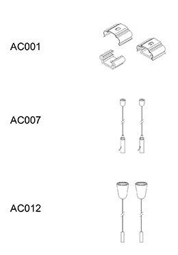 Indoor down light LED suspension/surface mount linear lamp LED-041A