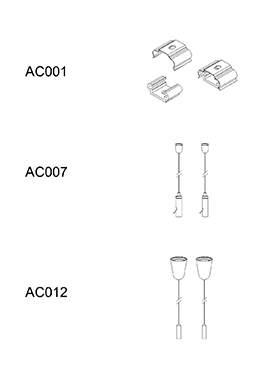 Indoor down light LED suspension/surface mount linear lamp LED-017