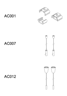 Indoor down light LED suspension/surface mount linear lamp LED-008A