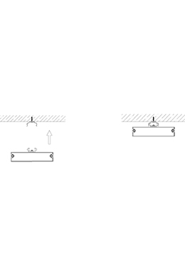 Indoor down light LED suspension/surface mount linear lamp LED-009