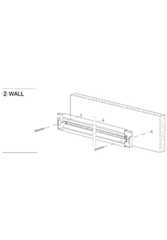 Indoor wall surface mount linear lamp LED-PJ1601S
