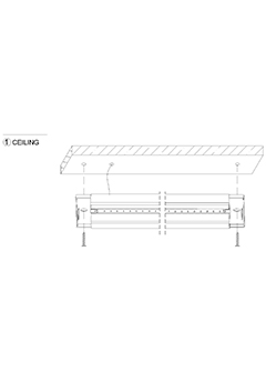 Indoor wall surface mount linear lamp LED-PJ1601S