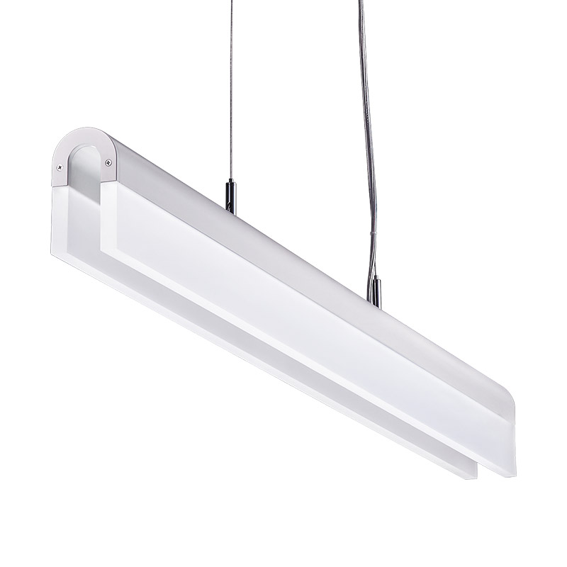LED-072 LED acrylic suspension linear lamp and chandelier direct light indoor lamp for office and commercial use