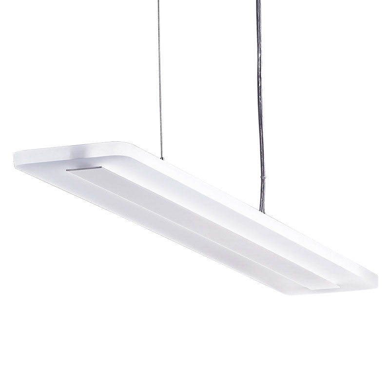 LED-069 LED acrylic suspension linear lamp and chandelier direct light indoor lamp for office and commercial use