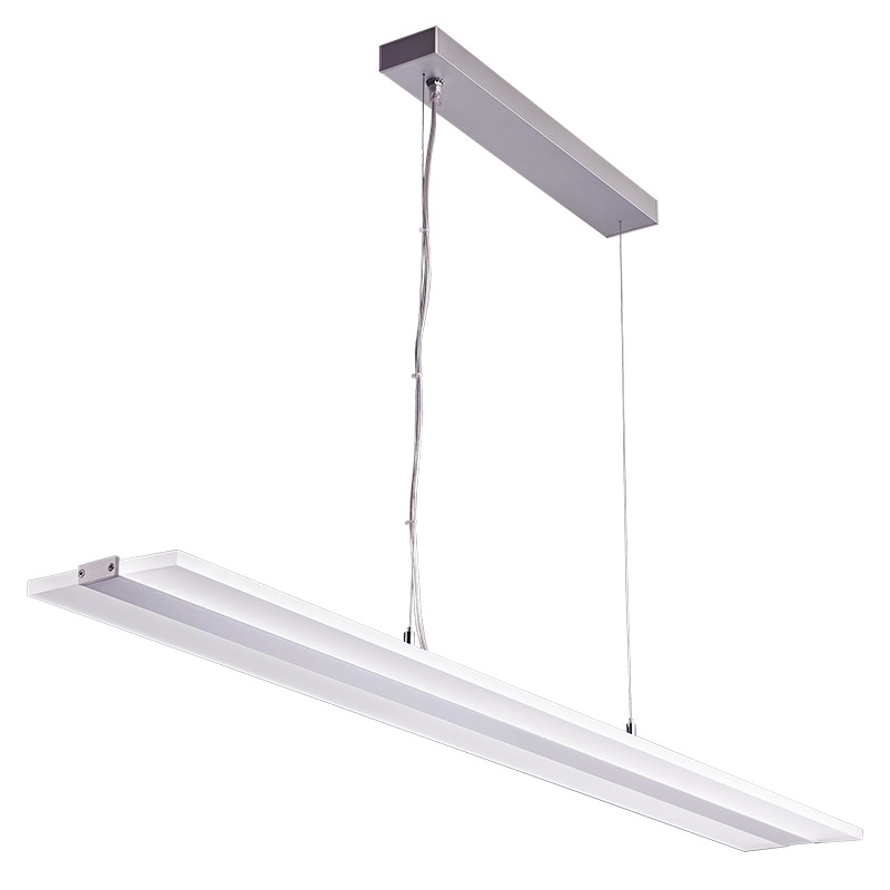 LED-047 LED acrylic suspension linear lamp and chandelier direct light indoor lamp for office and commercial use