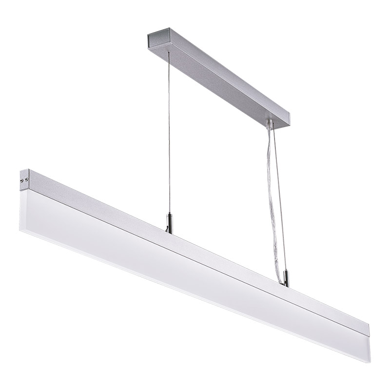 LED-039A LED acrylic suspension linear lamp and chandelier direct light indoor lamp for office and commercial use