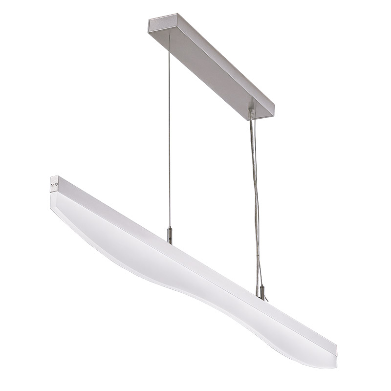 LED-039B LED acrylic suspension linear lamp and chandelier direct light indoor lamp for office and commercial use