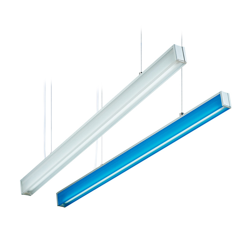 LED-084 LED acrylic suspension linear lamp and chandelier direct light indoor lamp for office and commercial use