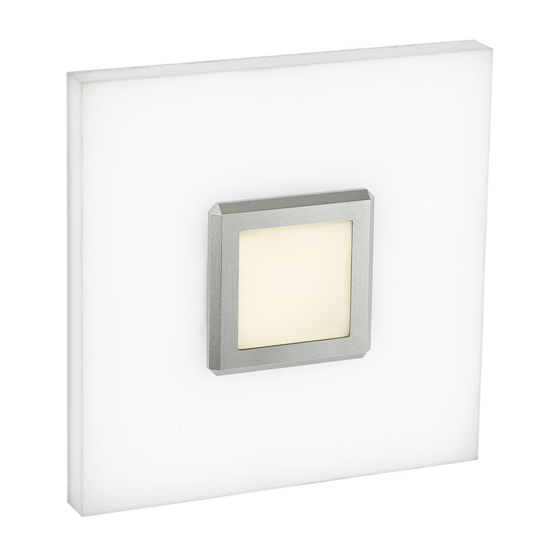 LED-13C LED wall lamp, square art lamp, hand made acrylic diffuser, for residential, corridors and architectural use.