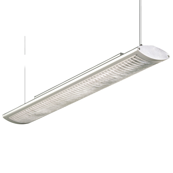 DZ2-1612T T5 suspension indoor lamp, acrylic decorative strips, for office and commercial and residential use.