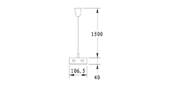 DZ3-1602I T5 suspension indoor lamp,double tubes, for office and commercial and residential use.