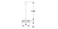DZ5-1602X T5 suspension indoor lamp for office and commercial and residential use.