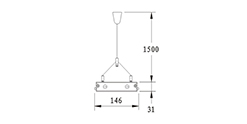 DZ5-1612M T5 suspension indoor lamp for office and commercial and residential use.