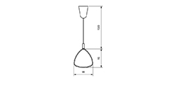 DZ12-1601O T5 suspension indoor lamp, round PMMA diffuser, for office and commercial and residential use.