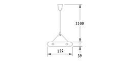 DZ-2602  T8 suspension indoor lamp for office and commercial and residential use.
