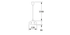 DZ-2604T  T8 suspension indoor lamp for office and commercial and residential use.