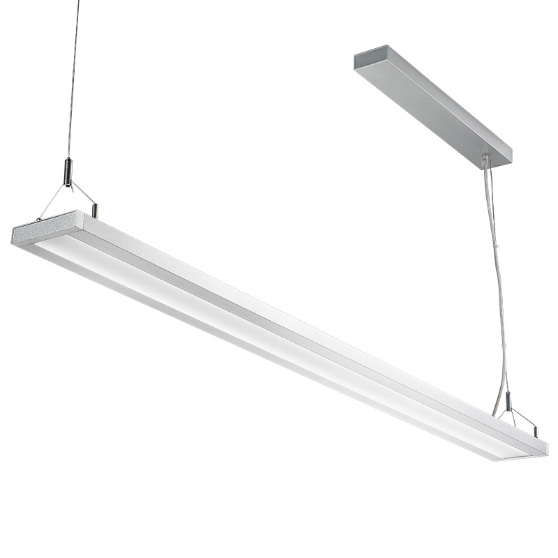 LED suspension linear lamp aluminium lighting fixture up and down light indoor chandelier lamp for office and commercial use LED-037