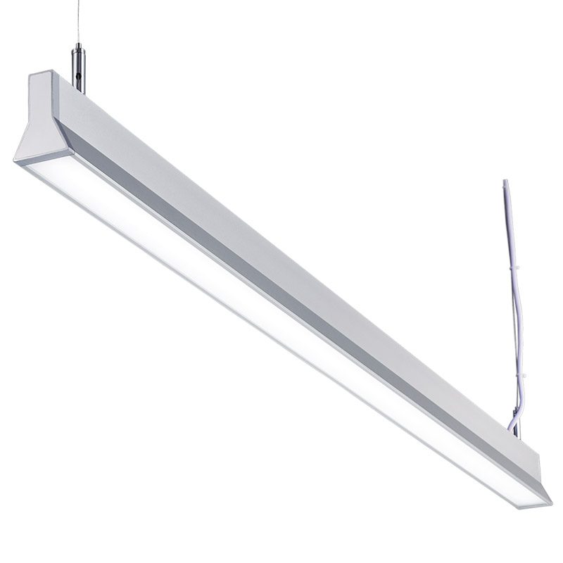 LED suspension linear lamp aluminium lighting fixture direct light indoor chandelier lamp for office and commercial use LED-046