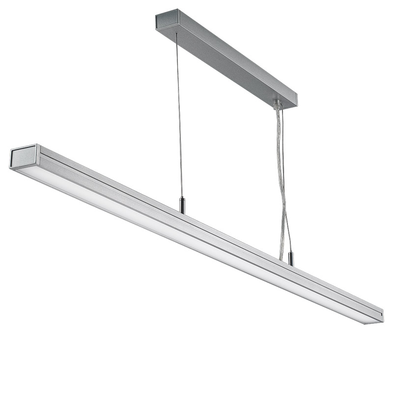 LED suspension linear lamp aluminium lighting fixture direct light indoor chandelier lamp for office and commercial use LED-021A