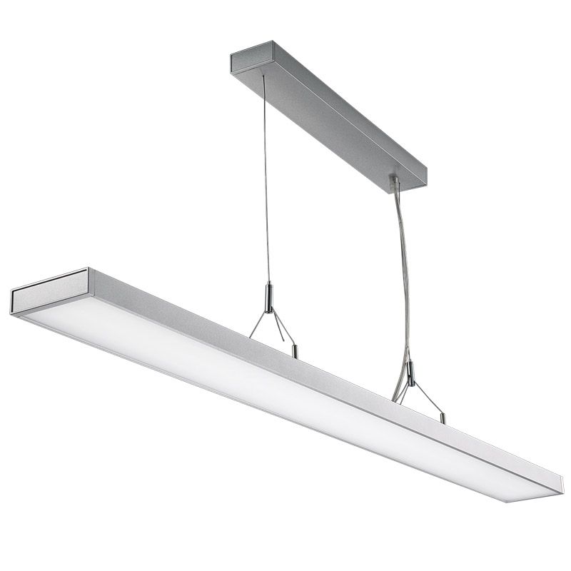 LED suspension linear lamp aluminium lighting fixture direct light indoor chandelier lamp for office and commercial use LED-023A