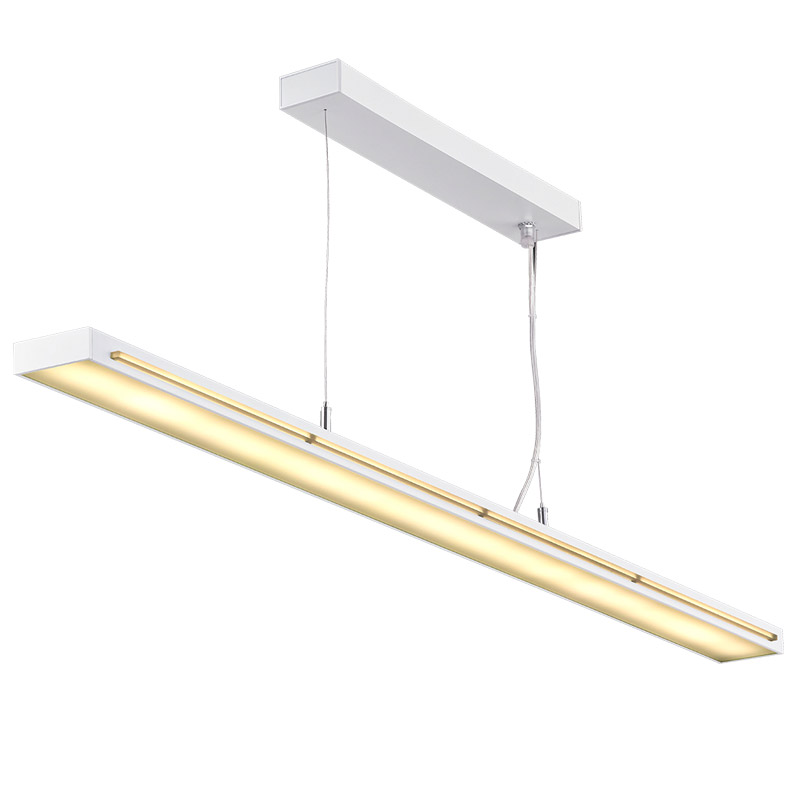 LED suspension linear lamp aluminium lighting fixture ultra thin lamp indoor chandelier lamp for office and commercial use LED-063B