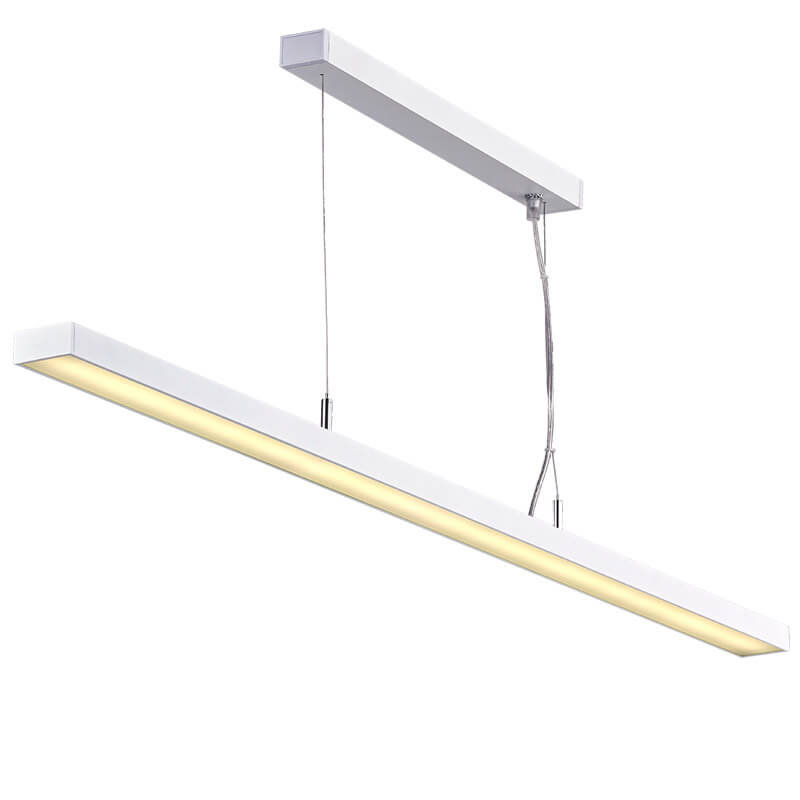 LED suspension linear lamp aluminium lighting fixture ultra thin lamp indoor chandelier lamp for office and commercial use LED-062A