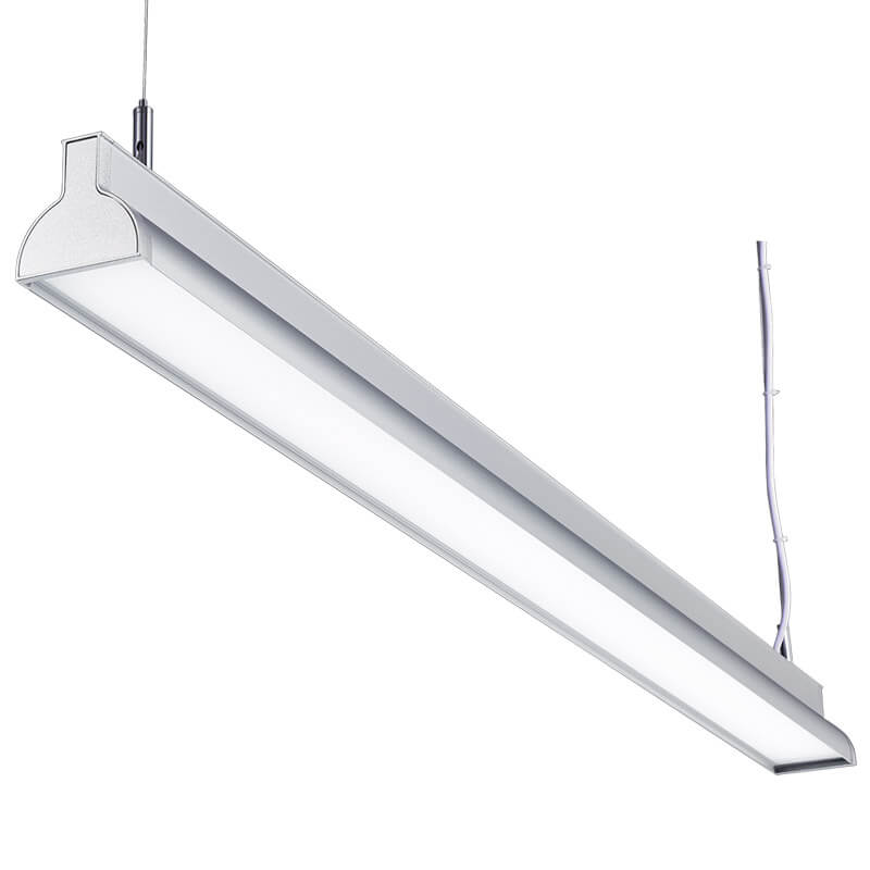 LED suspension linear lamp aluminium lighting fixture direct ilumination indoor chandelier lamp for office and commercial use LED-044