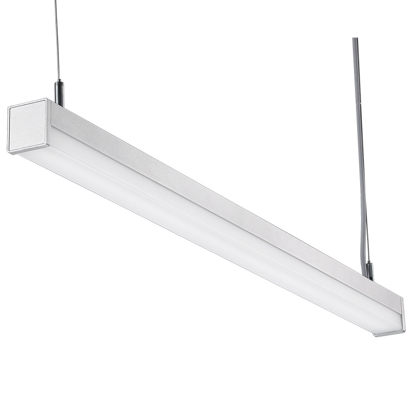 LED suspension linear lamp aluminium lighting fixture direct ilumination indoor chandelier lamp for office and commercial use LED-040A