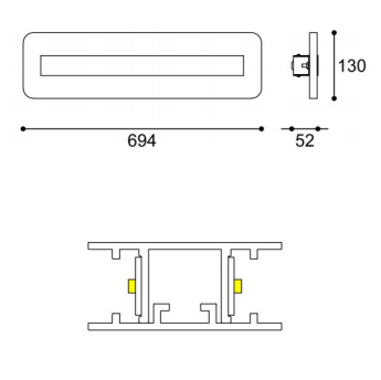 LED-069-WALL  LED wall lamp for residential, corridors and architectural use.High lumen, strobeless,glare free