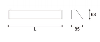 LED-113  up & down light,  for residential, corridors and architectural use.High lumen, strobeless,glare free