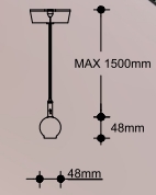 LED-178-3 suspension linear lamp, up and down light indoor chandelier lamp for office and commercial use 